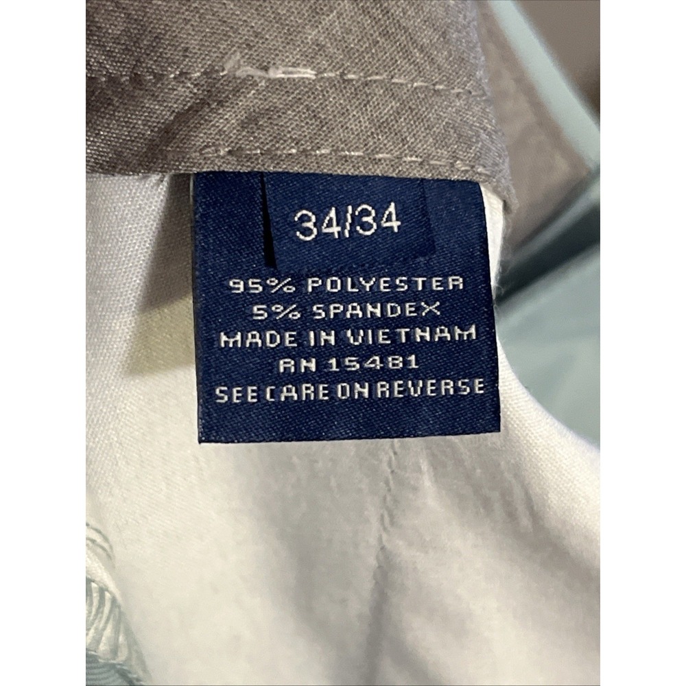 Oxford Golf Pants Men 34x34 Dusty Mint Green Stretch Performance X9-1001 - Picture 6 of 13